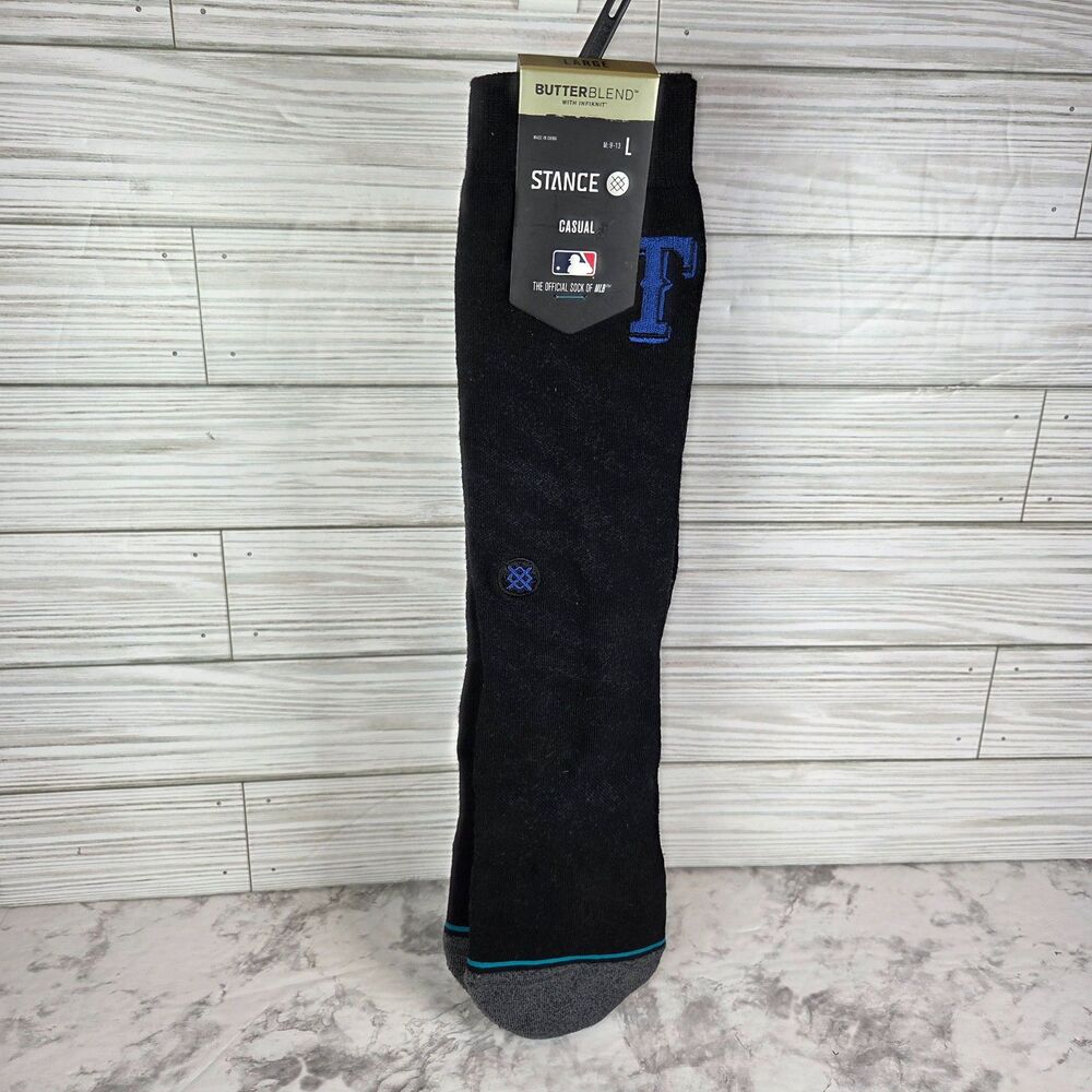 Stance Texas Rangers Mesh Crew Socks Size Large (9-13) NWT